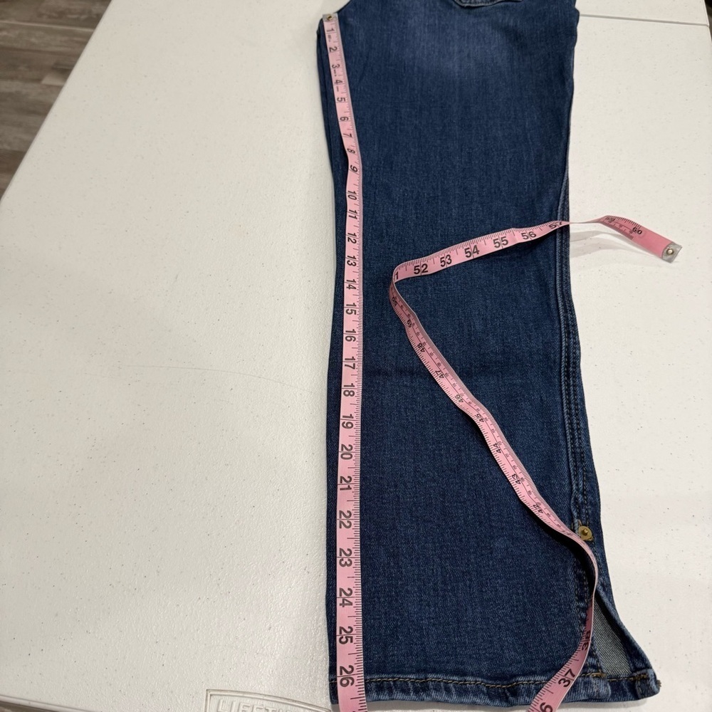 Rock & Roll Denim Jeans High Rise Straight Cropped Dark Wash Women’s Size 28x27 - Picture 7 of 11